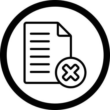 belge simgesi vektör illüstrasyonu