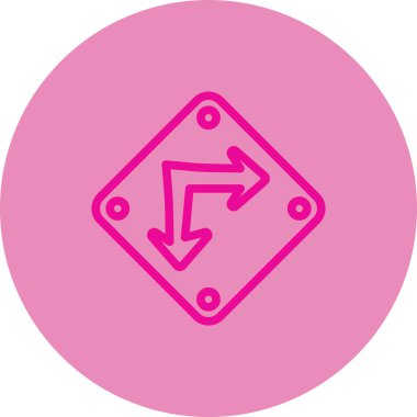 Ok. Web simgesi basit illüstrasyon