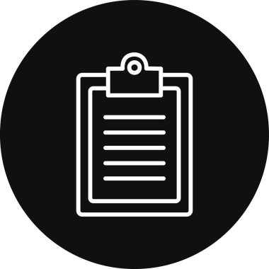 Belgenin vektör illüstrasyon simgesi