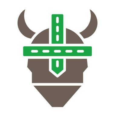 Boğa ve boğa başlı logo tasarımı vektör çizimi