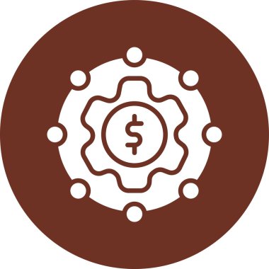 Dolar vektör simgesi modern basit vektör çizimi