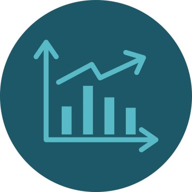 grafik ikonu vektör illüstrasyonu