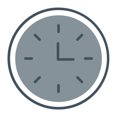 Saat simgesi vektör illüstrasyonu