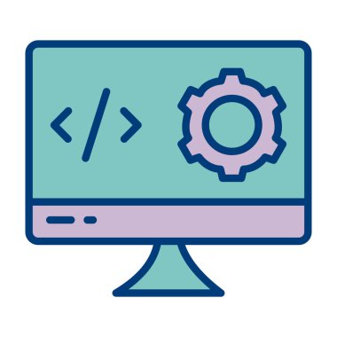 Kodlama ağ geliştirme simgesi