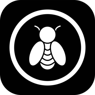 Böcek simgesinin vektör illüstrasyonu