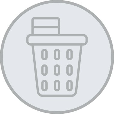 Çöp kutusunun vektör illüstrasyonu