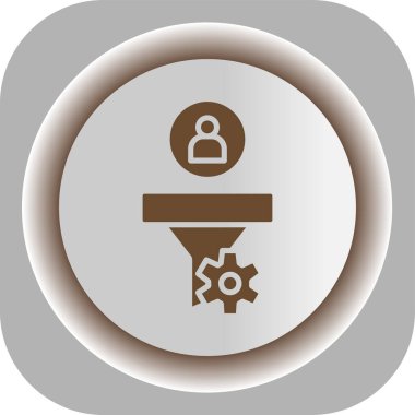 Eşsiz vites vektör çizgisi simgesi