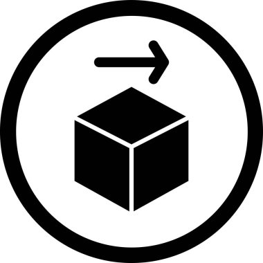 Kişisel ve ticari kullanım için vektör dağıtım simgesi.