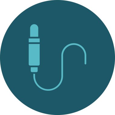 Kablo. Web simgesi basit illüstrasyon