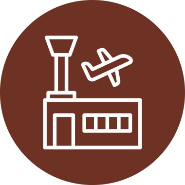 Uçak simgesinin vektör illüstrasyonu