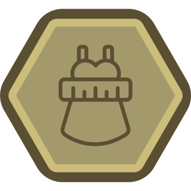 Bir b eksikliği simgesinin vektör çizimi