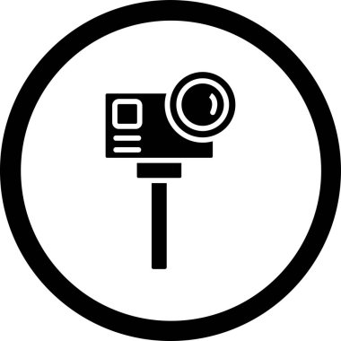 Kamera. Web simgesi basit illüstrasyon