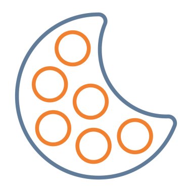 Ay simgesinin vektör illüstrasyonu