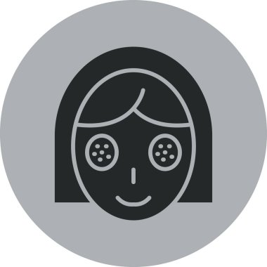 Kadın simgesinin vektör illüstrasyonu