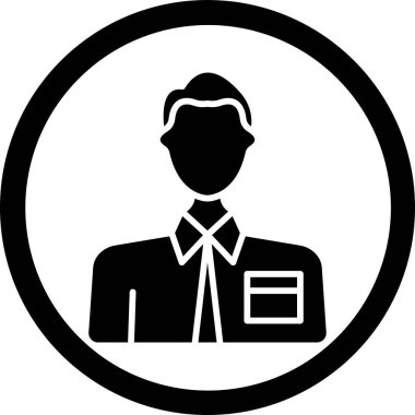 Vektör Adam Simgesi illüstrasyonu