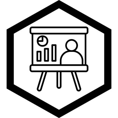 Bir grafiğin sunumunun vektör çizimi