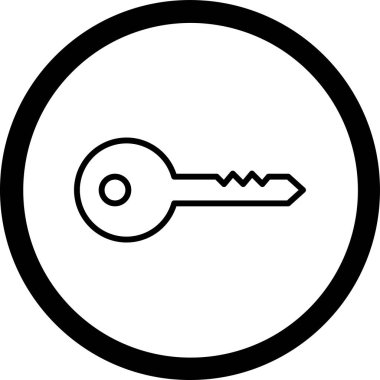 Anahtar. Web simgesi basit illüstrasyon