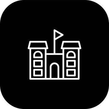 Mimari simgesi, vektör illüstrasyonu