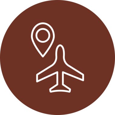 Seyahat simgesinin vektör illüstrasyonu