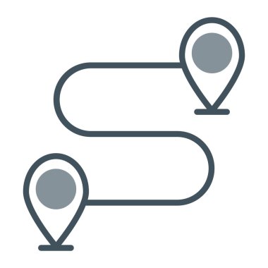 Moda biçimi izole edilmiş arkaplanda harita işaretleyici simgesi