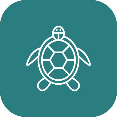 Kaplumbağa simge vektör çizim