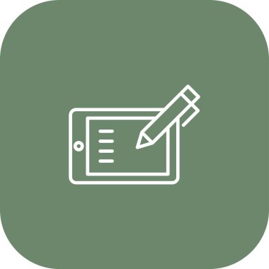 belge web simgesi, vektör illüstrasyonu