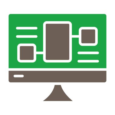 Kabartma grafikli bilgisayar monitörü