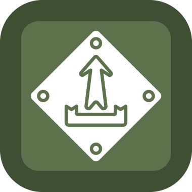 ok yönünü rozet biçiminde simgeye yükselt