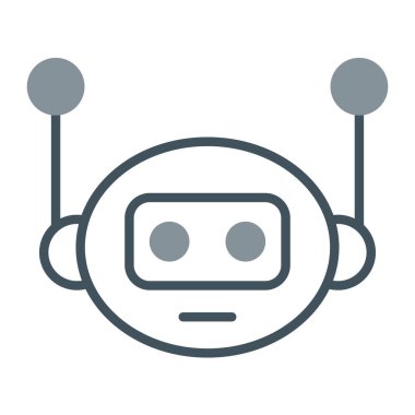 robot düz çizgi simgesi