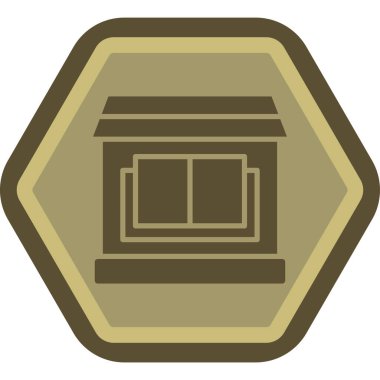 Bir kahve makinesinin vektör çizimi