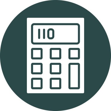 hesap makinesi, web simgesi, tasarım illüstrasyonu