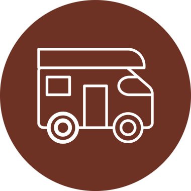 Bir minibüsün vektör illüstrasyonu