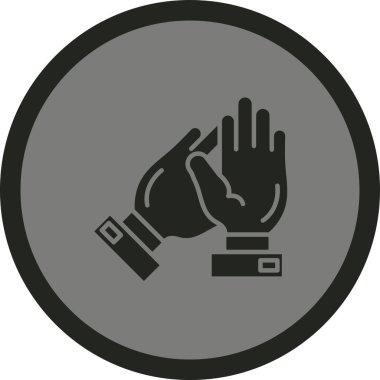 El simgesinin vektör illüstrasyonu