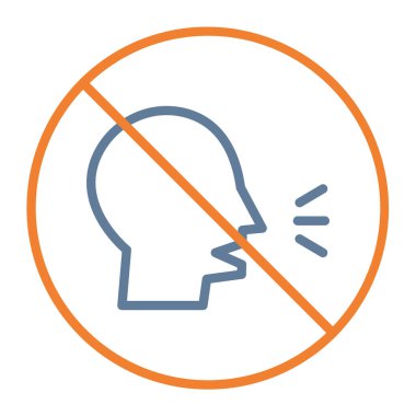 İnsan kafası simgesinin vektör illüstrasyon tasarımı