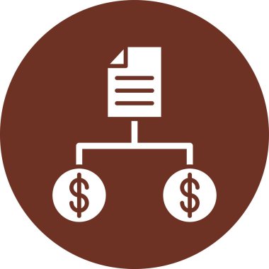 İş ve finans simgesinin vektör simgesi