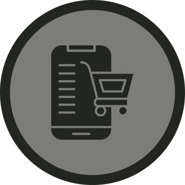 vektör alışveriş simgesi illüstrasyonu