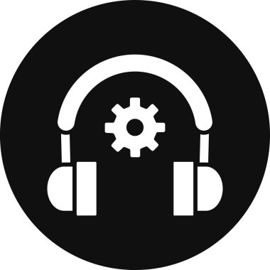 vektör kulaklık simgesi illüstrasyonu