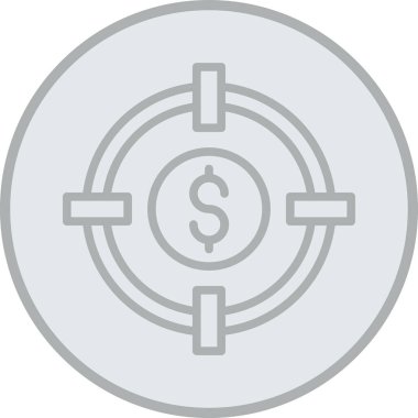 vektör para simgesi illüstrasyonu