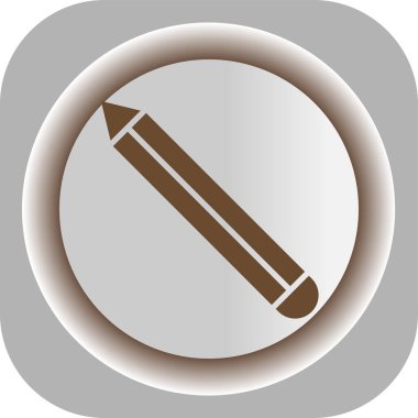 Kalem simgesi, illüstrasyon, vektör