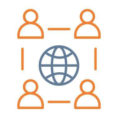 genel ağ vektör illüstrasyonu