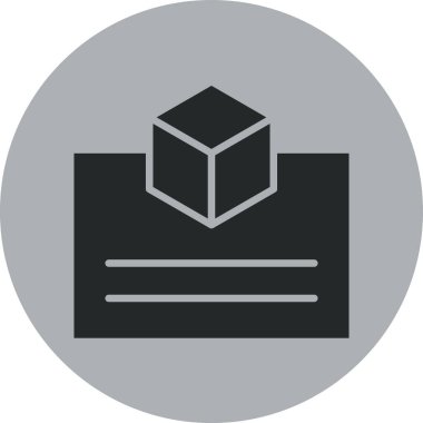 dağıtım paketi simgesi, vektör illüstrasyonu