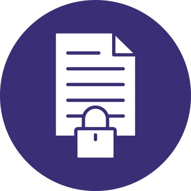 Belge simgesinin vektör illüstrasyonu