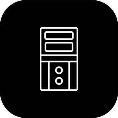 benzersiz radyo hattı vektör simgesi