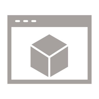 İçinde karton kutu simgesi olan bir kutu. Teslimat ve lojistik sembolü. vektör