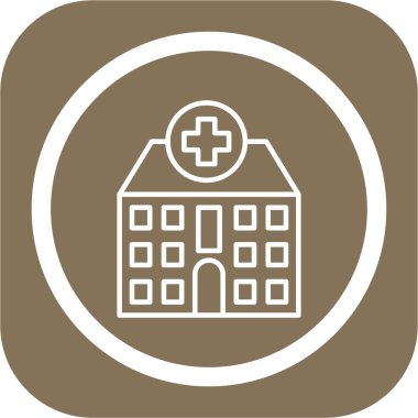 Hastane Simgesi Vektör İllüstrasyonu