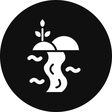 Bir ateş simgesinin vektör illüstrasyonu