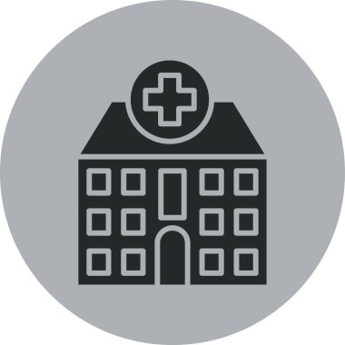 Hastane binası vektör simgesi