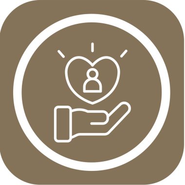 kalp vektör simgesi modern ikon vektör çizimi