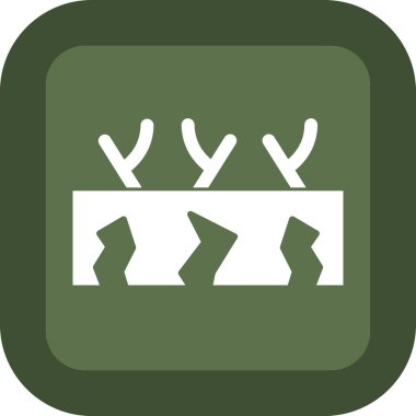 Askeri ordu simgesi tam ana hatlarıyla