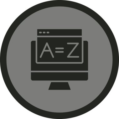 Tarayıcı. Web simgesi basit illüstrasyon